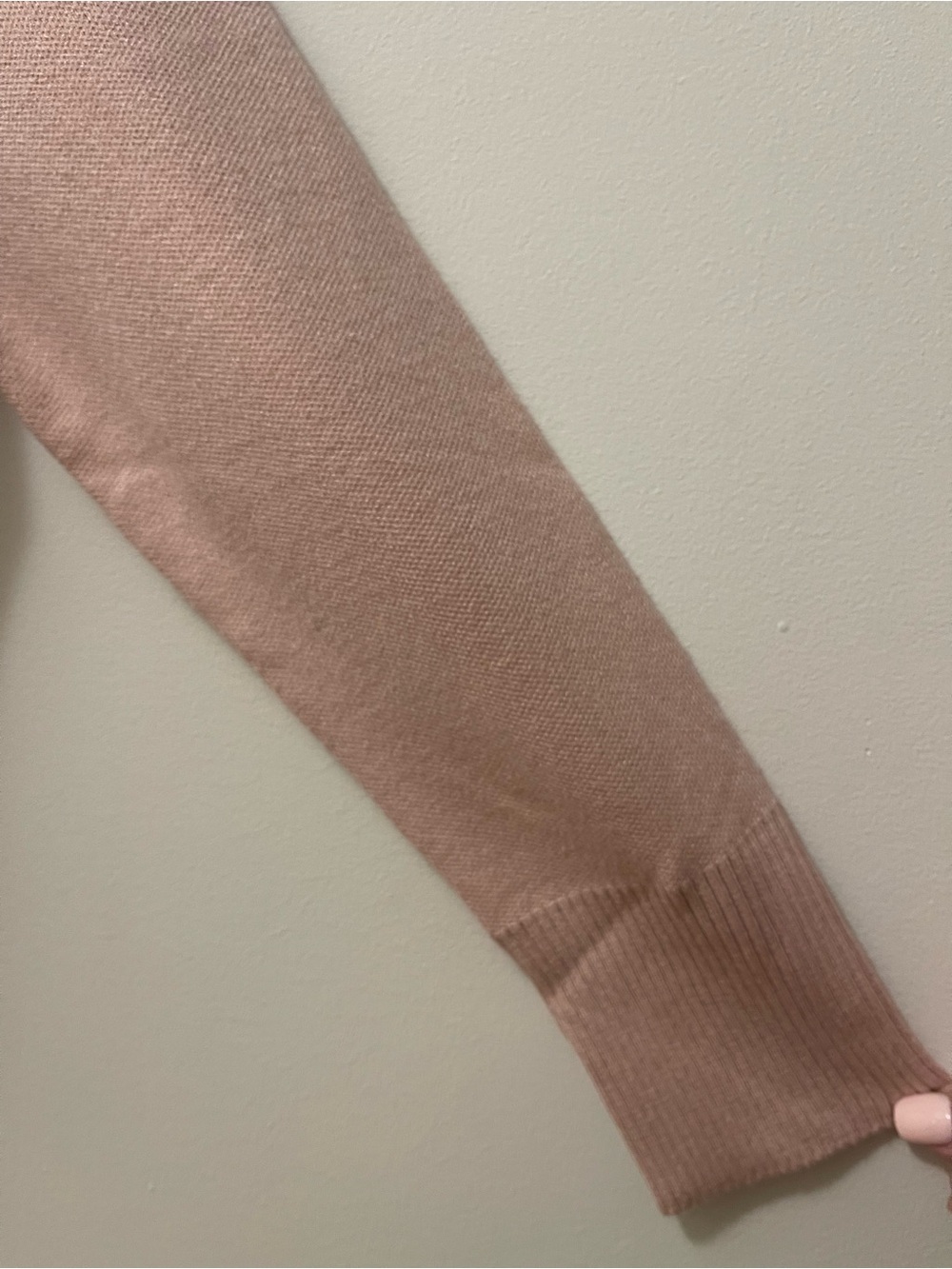 Blush Pink Hooded Sweater - Picture 3 of 8